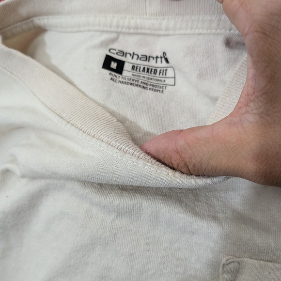 Carhartt Cream Long Sleeve with Sunset Graphic Medium - Picture 3 of 3